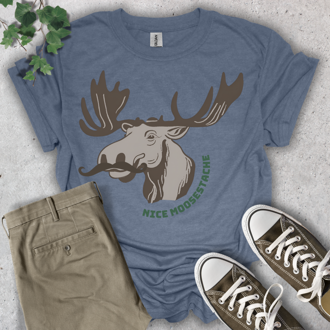 Nice Moosestache T-Shirt
