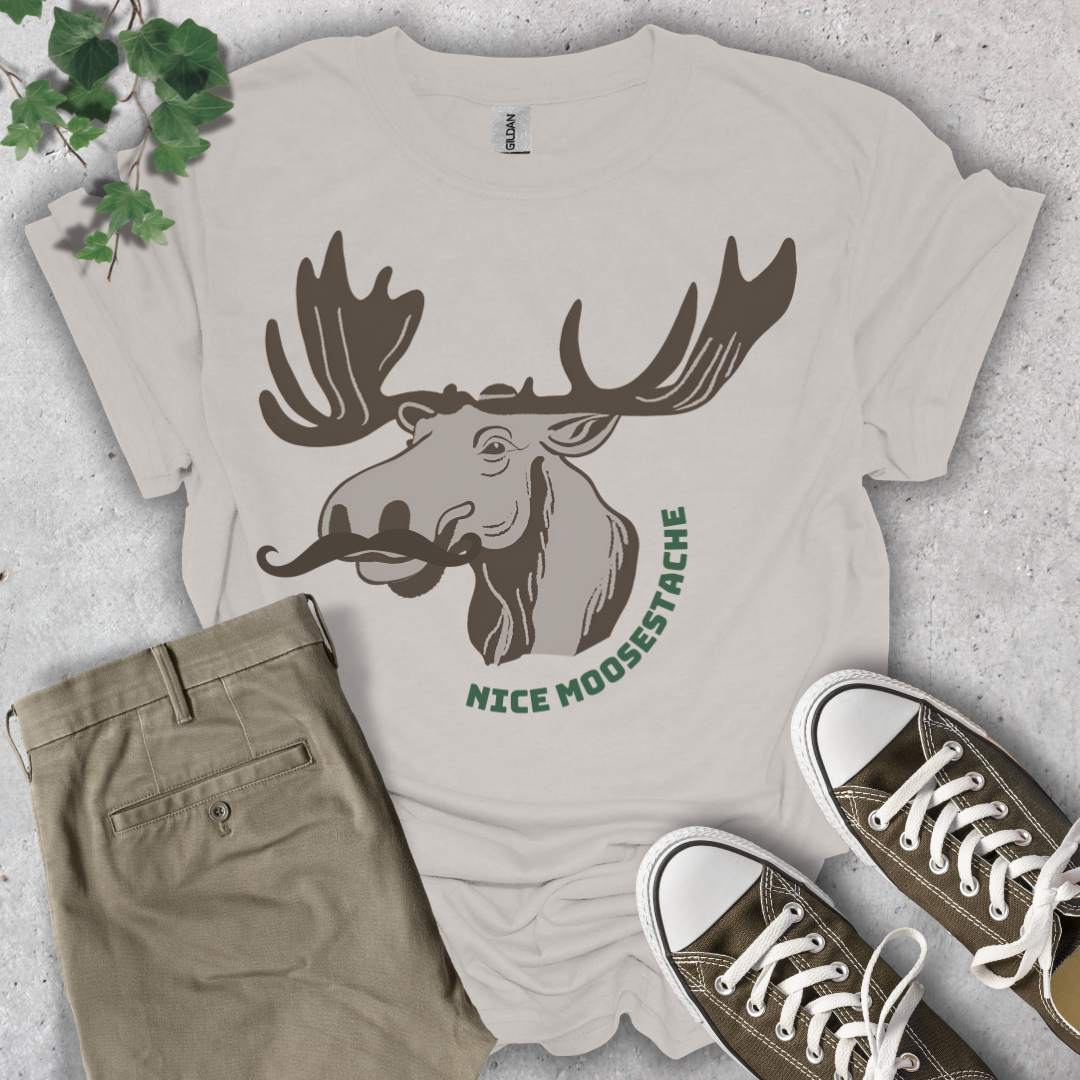 Nice Moosestache T-Shirt