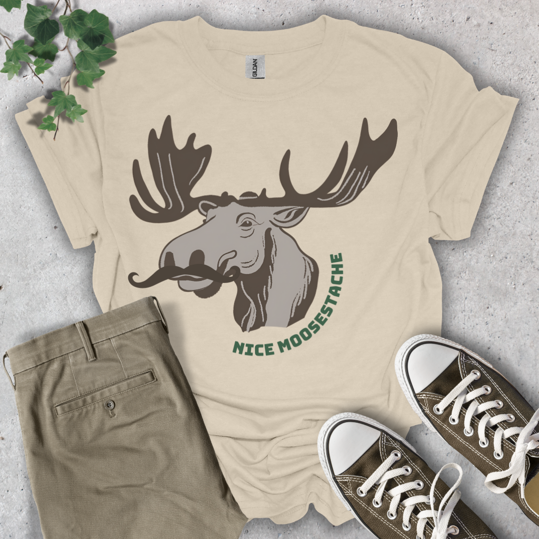 Nice Moosestache T-Shirt