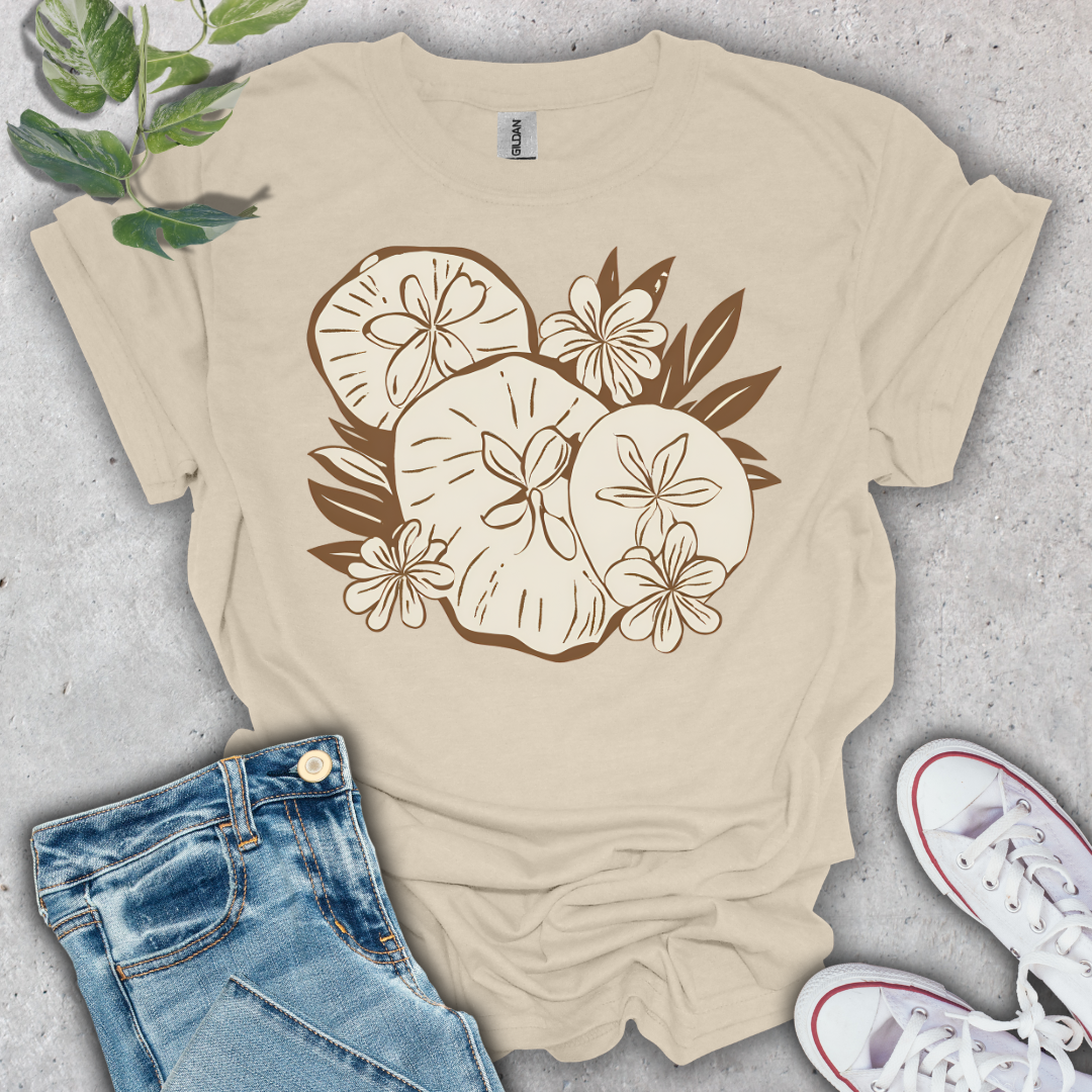 Floral Sand Dollars T-Shirt