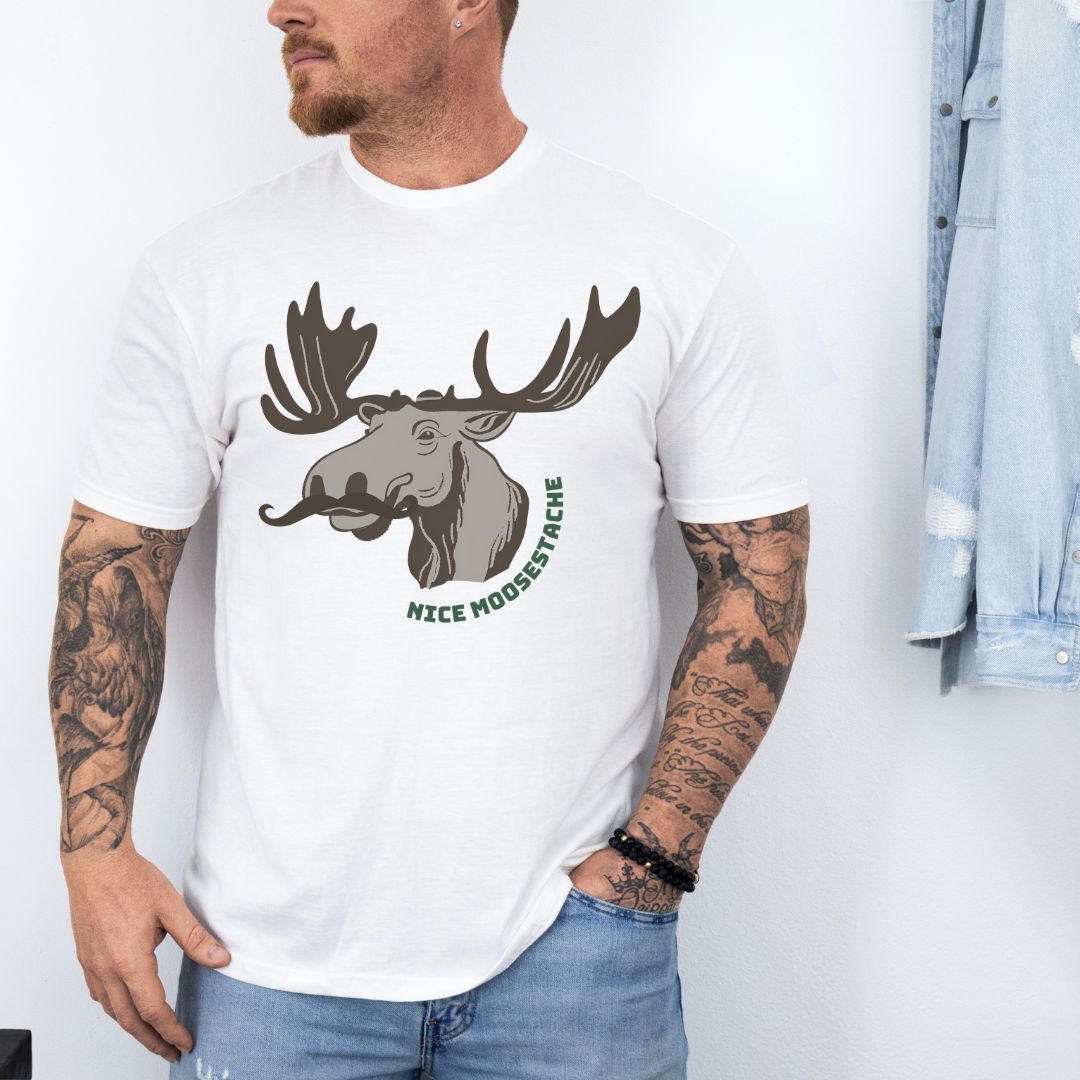 Nice Moosestache T-Shirt