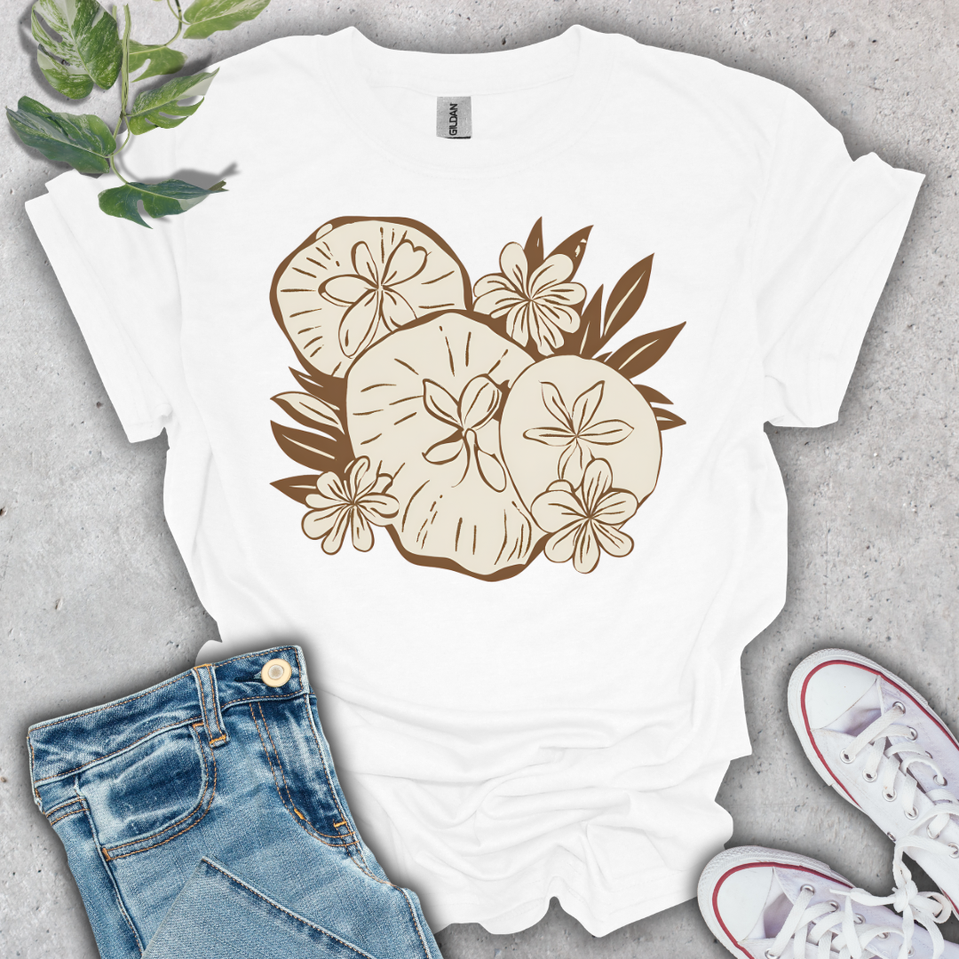 Floral Sand Dollars T-Shirt