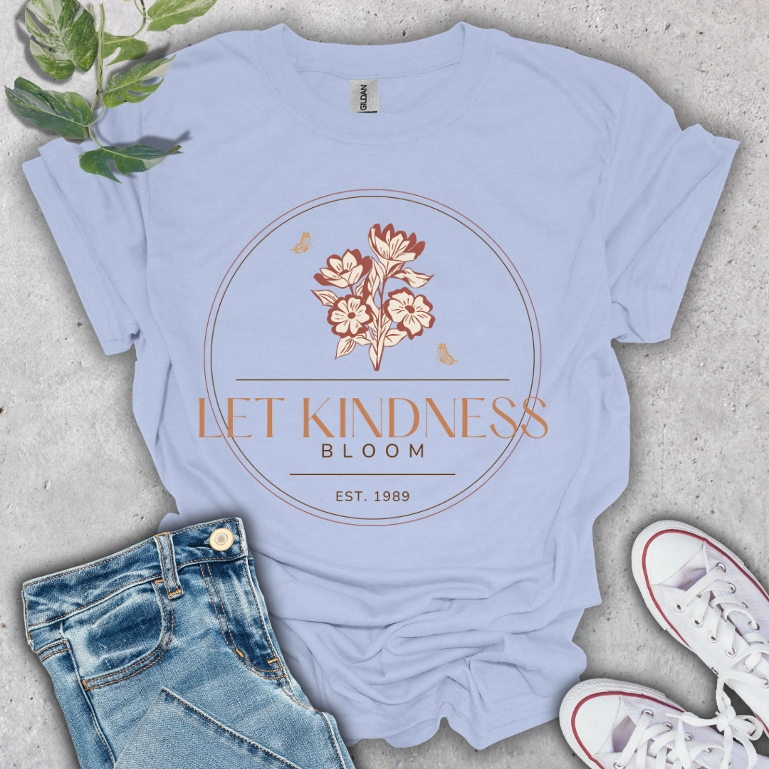 Let Kindness Bloom in Orange T-Shirt