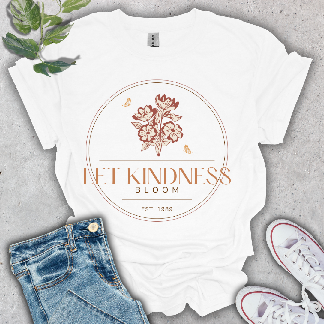 Let Kindness Bloom in Orange T-Shirt